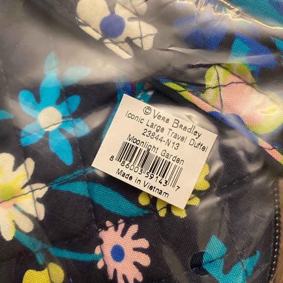 Vera Bradley Moonlight Garden Large Duffel Bag - Picture 7 of 9